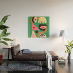 Abstract Shapes Modern Art 7 Wood Wall Art Gallery Image 2