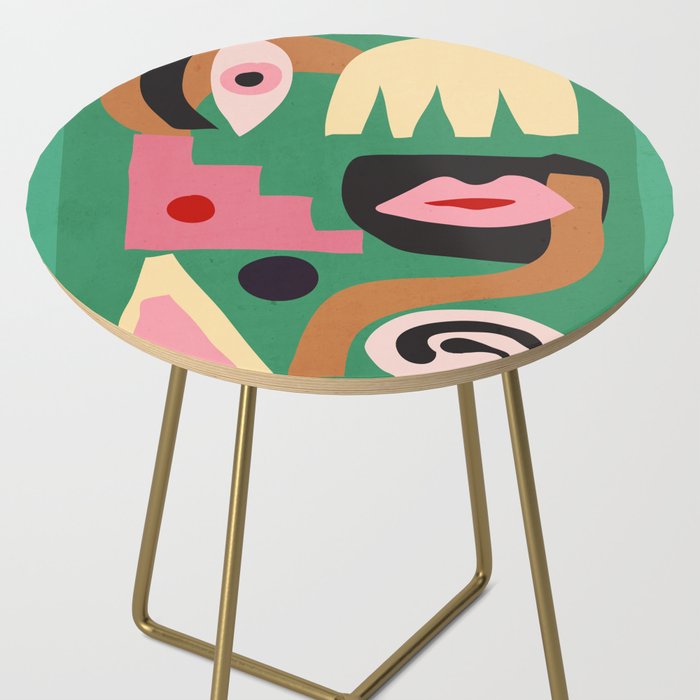 Abstract Shapes Modern Art 7 Side Table Gallery Image 2