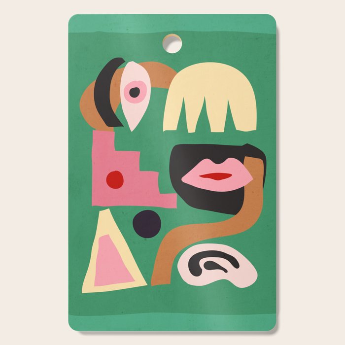 Abstract Shapes Modern Art 7 Cutting Board Gallery Image 1