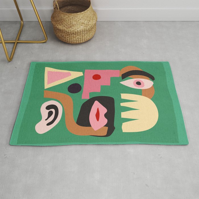 Abstract Shapes Modern Art 7 Rug Gallery Image 1