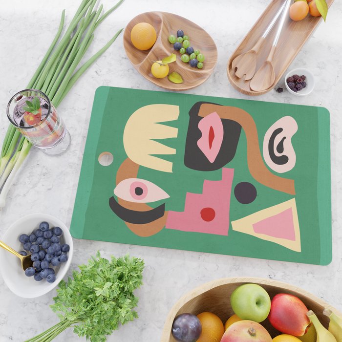 Abstract Shapes Modern Art 7 Cutting Board Gallery Image 2