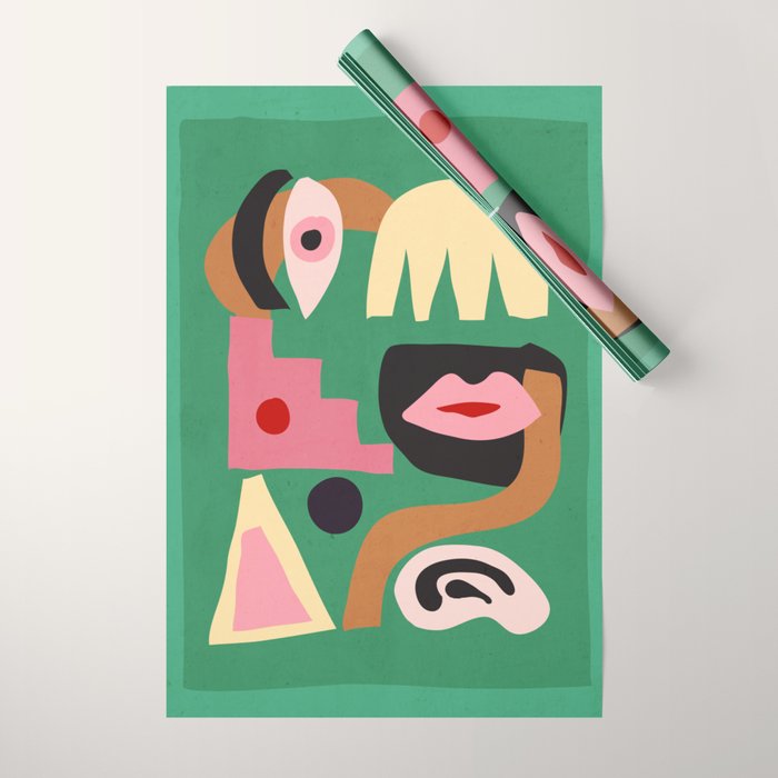 Abstract Shapes Modern Art 7 Wrapping Paper Gallery Image 1