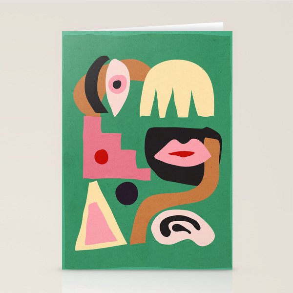 Abstract Shapes Modern Art 7 Stationery Card Gallery Image 2