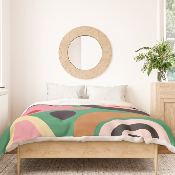 Abstract Shapes Modern Art 7 Duvet Cover Gallery Image 3