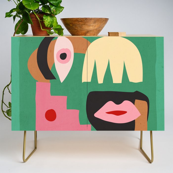 Abstract Shapes Modern Art 7 Credenza Gallery Image 1