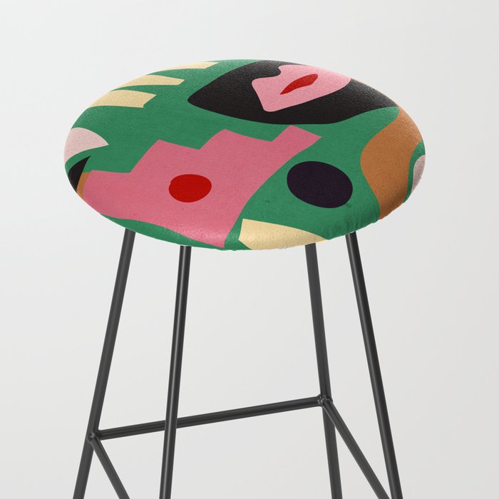 Abstract Shapes Modern Art 7 Stool Gallery Image 2