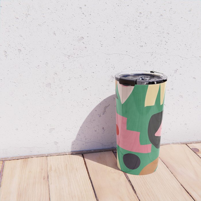 Abstract Shapes Modern Art 7 Travel Mug Gallery Image 4