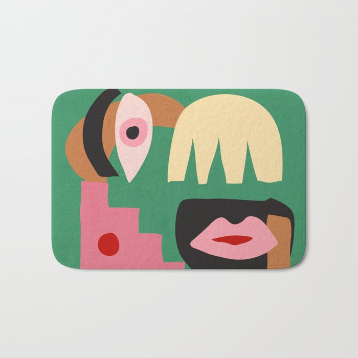 Abstract Shapes Modern Art 7 Bath Mat Gallery Image 1