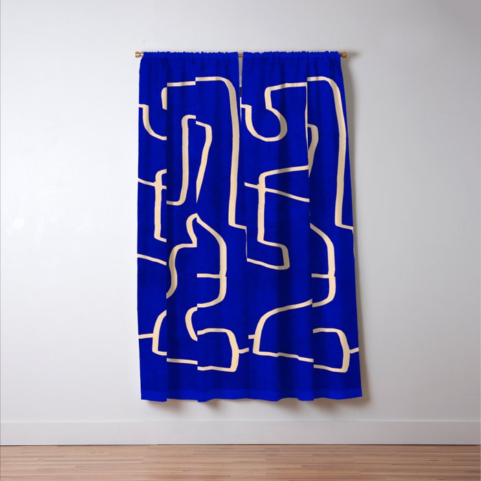 Abstract line art 149 Window Curtain Gallery Image 3