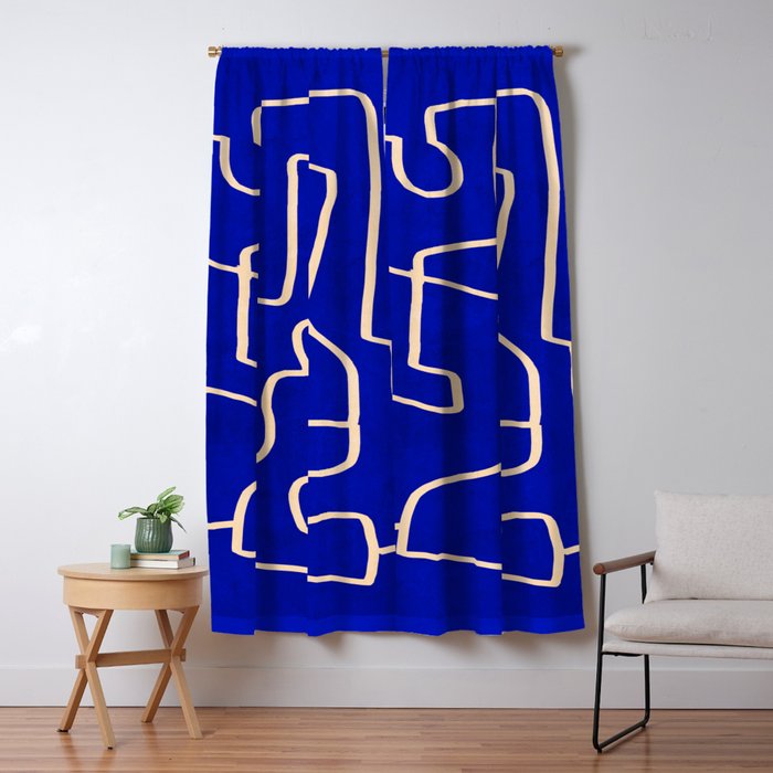 Abstract line art 149 Window Curtain Gallery Image 5