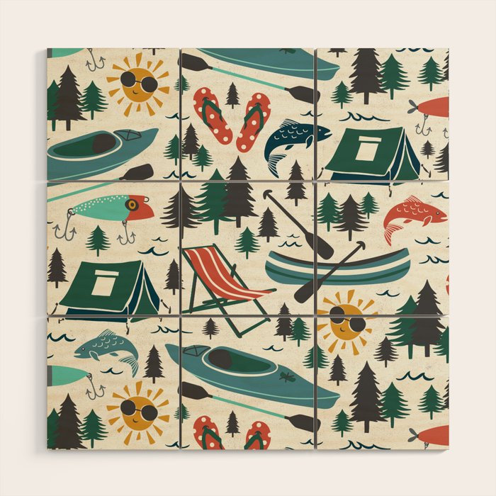 Lake Life - Summer Ivory Wood Wall Art Gallery Image 1