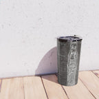 Apollo 11 Saturn V Blueprint in High Resolution (black) Travel Mug Gallery Image 4
