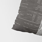 Apollo 11 Saturn V Blueprint in High Resolution (black) Pillow Sham Gallery Image 4