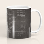Apollo 11 Saturn V Blueprint in High Resolution (black) Coffee Mug Gallery Image 1