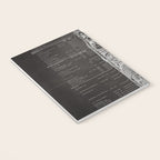 Apollo 11 Saturn V Blueprint in High Resolution (black) Notebook Gallery Image 3