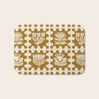 FOLKFLOWER MARIGOLD Bath Mat Gallery Image 1