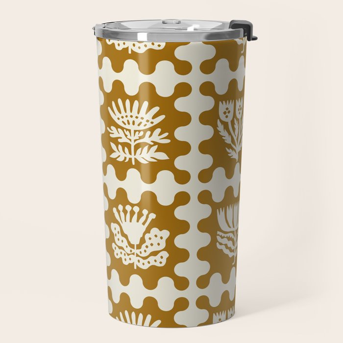 FOLKFLOWER MARIGOLD Travel Mug Gallery Image 2