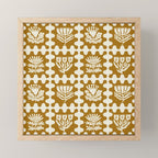 FOLKFLOWER MARIGOLD Mini Art Print Gallery Image 1