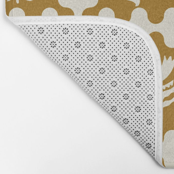 FOLKFLOWER MARIGOLD Bath Mat Gallery Image 2