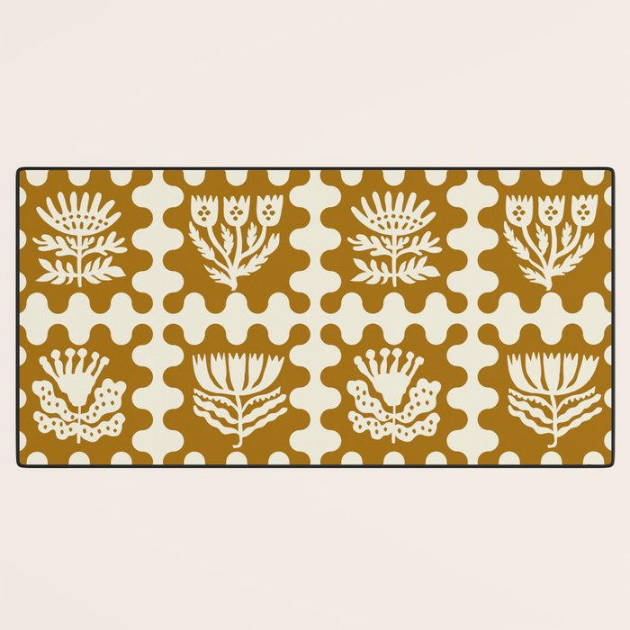 FOLKFLOWER MARIGOLD Desk Mat Gallery Image 3
