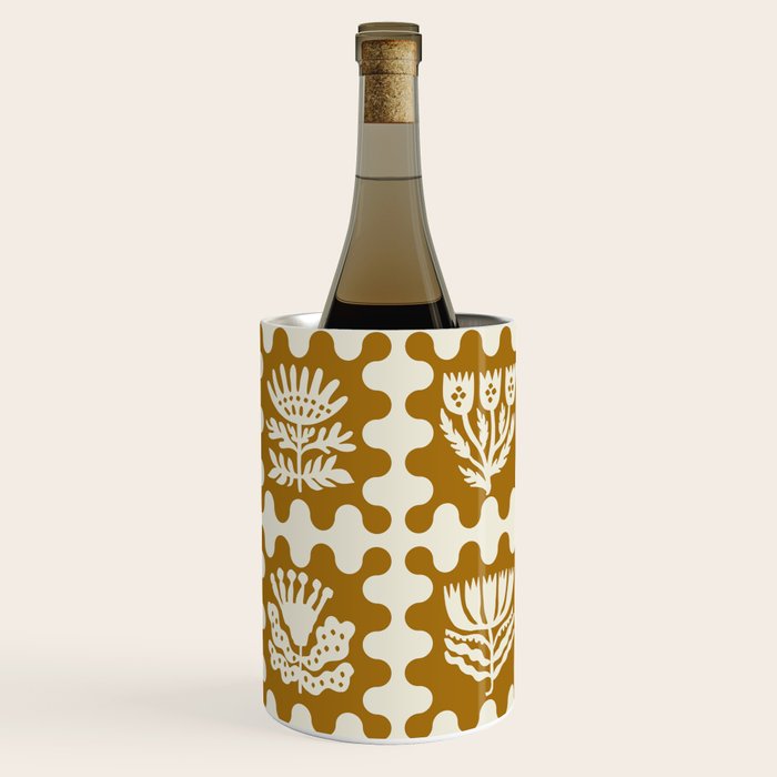 FOLKFLOWER MARIGOLD Wine Chiller Gallery Image 2
