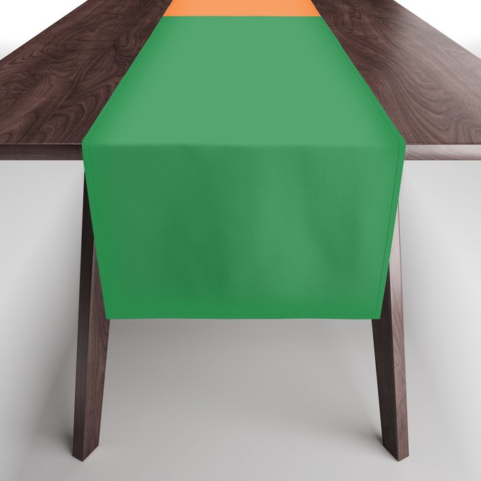 Color Block Striped Solid Pink Green Orange Table Runner Gallery Image 1