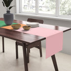 Color Block Striped Solid Pink Green Orange Table Runner Gallery Image 2