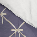 Bows & Ribbons Pattern XXXIII Neutral Lavender Purple Comforter Gallery Image 4