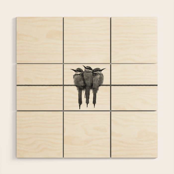 Birds Wood Wall Art Gallery Image 1