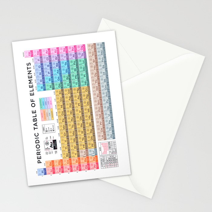 Periodic Table of Elements A - White Stationery Card Gallery Image 2