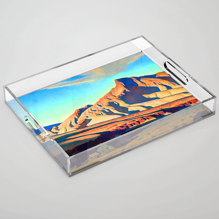 âHome of the Desert Ratâ by Maynard Dixon Acrylic Tray Gallery Image 1