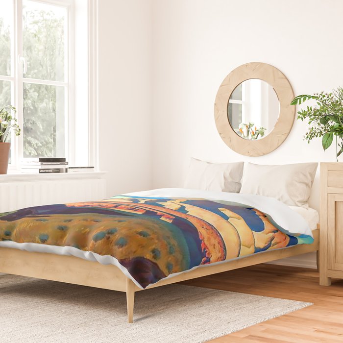 âHome of the Desert Ratâ by Maynard Dixon Duvet Cover Gallery Image 2