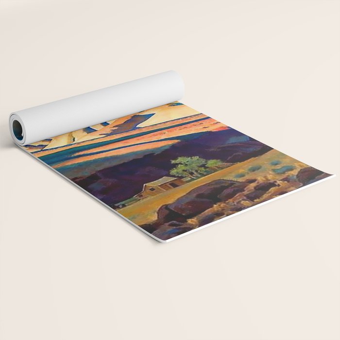 âHome of the Desert Ratâ by Maynard Dixon Yoga Mat Gallery Image 2