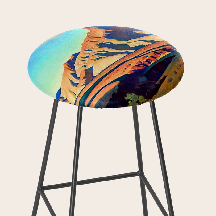 âHome of the Desert Ratâ by Maynard Dixon Stool Gallery Image 2
