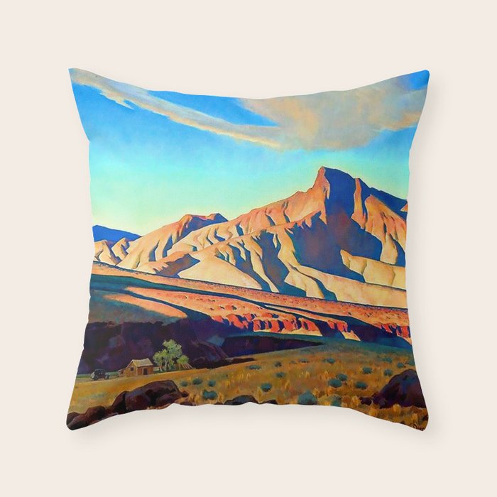 âHome of the Desert Ratâ by Maynard Dixon Throw Pillow Gallery Image 6