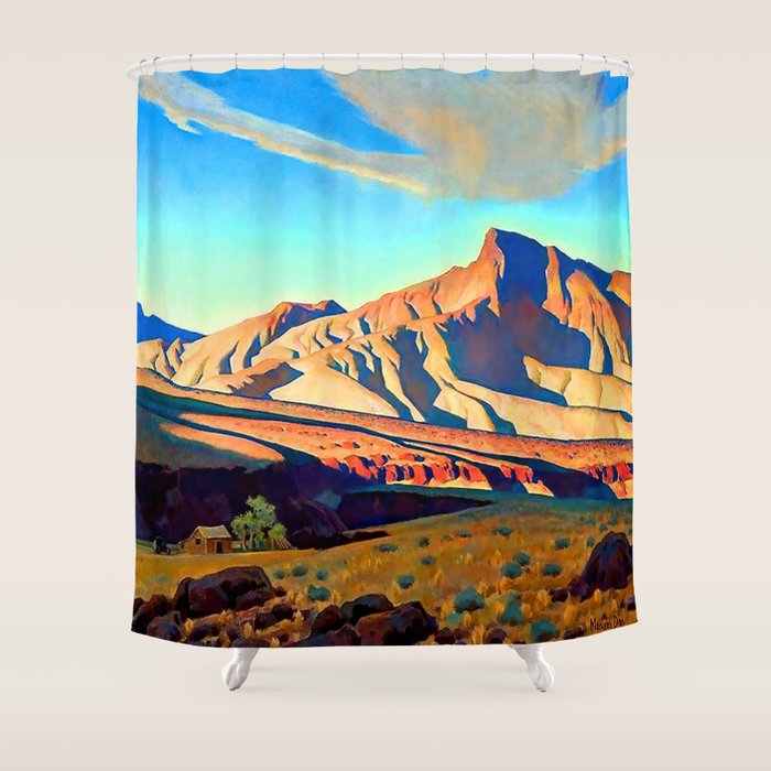 âHome of the Desert Ratâ by Maynard Dixon Shower Curtain Gallery Image 1