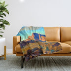 âHome of the Desert Ratâ by Maynard Dixon Throw Blanket Gallery Image 1