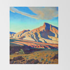 âHome of the Desert Ratâ by Maynard Dixon Throw Blanket Gallery Image 2