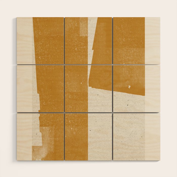 Yellow Object Wood Wall Art Gallery Image 1