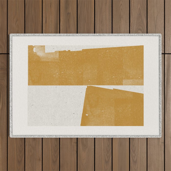 Yellow Object Outdoor Rug Gallery Image 1