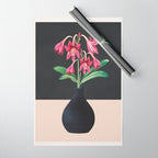 Flowers in Black Vase 3 Wrapping Paper Gallery Image 1