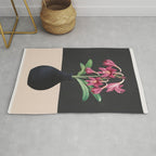 Flowers in Black Vase 3 Rug Gallery Image 1