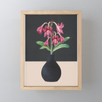 Flowers in Black Vase 3 Mini Art Print Gallery Image 1