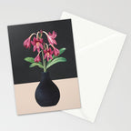 Flowers in Black Vase 3 Stationery Card Gallery Image 2