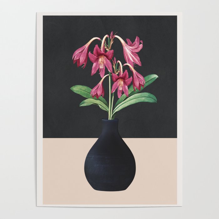 Flowers in Black Vase 3 Poster Gallery Image 4
