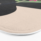 Flowers in Black Vase 3 Bath Mat Gallery Image 3