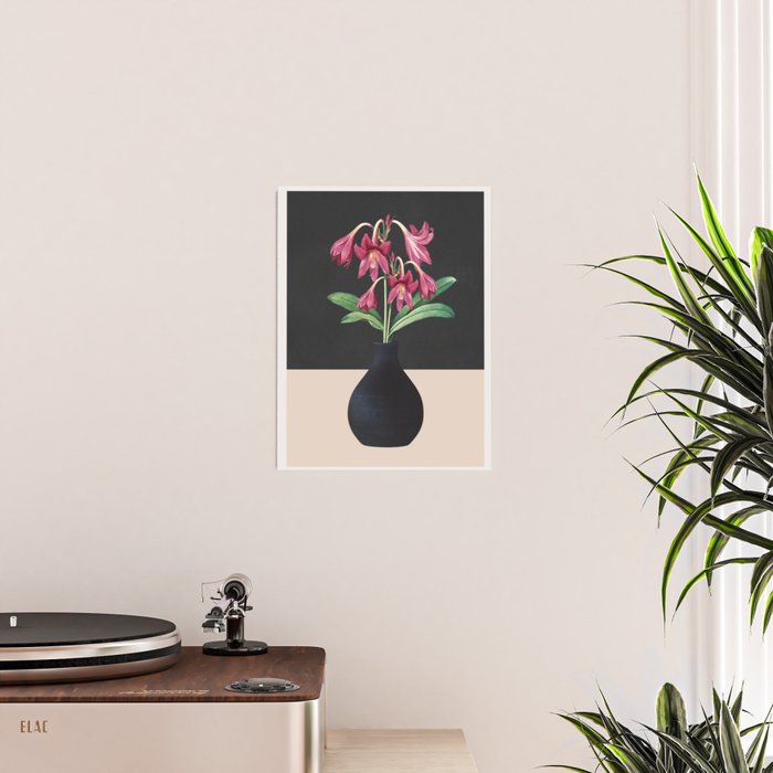 Flowers in Black Vase 3 Poster Gallery Image 2