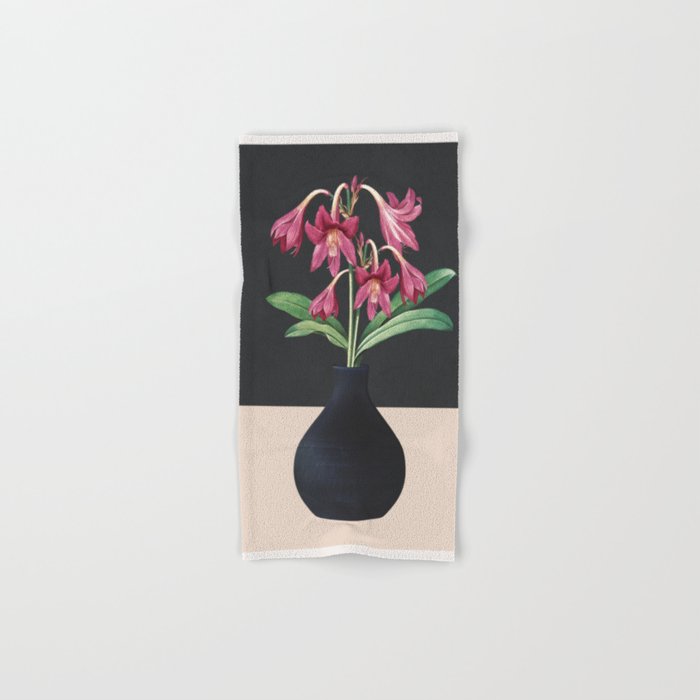 Flowers in Black Vase 3 Bath Towel Gallery Image 1