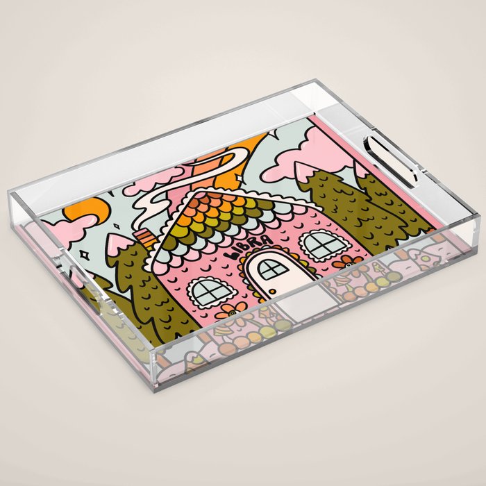 Libra Gingerbread House Acrylic Tray Gallery Image 1