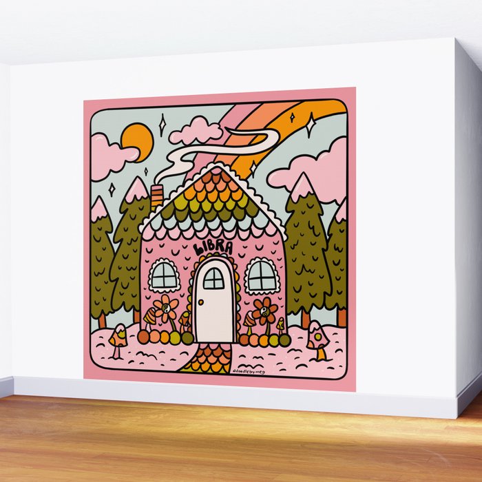 Libra Gingerbread House Wall Mural Gallery Image 2
